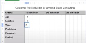 the customer profile builder tool